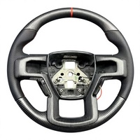 Volant en fibre de carbone pour Ford Mustang GT Focus RS Fiesta ST Bronco Raptor, pièces automobiles cousues à la main
