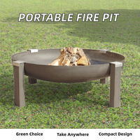 Brazer de fer portable de table de foyer extérieur à trois pattes de 24 pouces de haute qualité pour une utilisation en extérieur