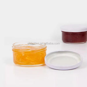 Fábrica al por mayor de alta calidad 60ML boca ancha Mini tarro de cristal de mermelada de <span class=keywords><strong>fresa</strong></span> <span class=keywords><strong>con</strong></span> tapa de metal - Product Image 2