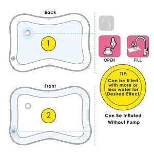 Nouveauté 2026 <span class=keywords><strong>Tapis</strong></span> de jeu aquatique gonflable pour bébé, motif dessin animé amusant, pour l'été - Product Image 3