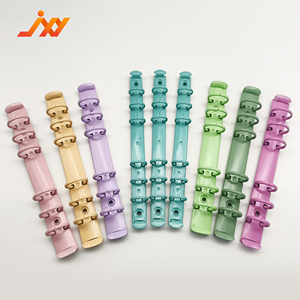 Macaron colorato cancelleria <span class=keywords><strong>clip</strong></span> per documenti di fissaggio 6 cartelle di <span class=keywords><strong>File</strong></span> per raccoglitori ad anelli calendario per Album in metallo raccoglitori di anelli - Product Image 1