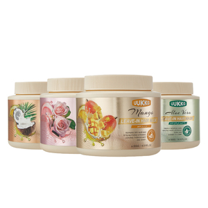 UUKKG <span class=keywords><strong>Masque</strong></span> capillaire sans rinçage à l'aloe, noix de coco, rose, mangue, collagène, crème de traitement capillaire professionnelle, réparation intensive, <span class=keywords><strong>masque</strong></span> capillaire - Product Image 1