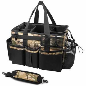 Camouflage Under Sink & Car <b>Cleaning</b> Tool Organizer Bag with 4 Foldable Dividers Wearable <b>Cleaning</b> <b>Caddy</b> Organizer - Product Image 1