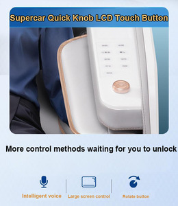 Ghế <span class=keywords><strong>massage</strong></span> toàn thân VCT Luxury 4D không trọng lực với hệ thống Bluetooth, chức năng sưởi ấm, điều khiển thời gian bằng điện cho chân, làm bằng nhựa - Product Image 3