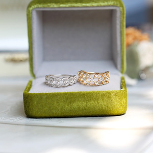 Anillo de Plata 925 Estilo Japonés Xi Qing con Incrustaciones de Diamantes de Circonio, Anillo de Encaje de Emperatriz para Mujer, Compromiso, Aniversario - Product Image 6