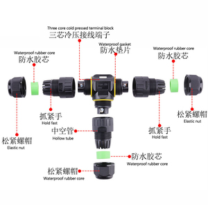 Ngoài trời dây kết nối không thấm nước thiết bị đầu cuối bán buôn t Loại ba chiều M20 kết nối không thấm nước IP68 TUV chứng nhận - Product Image 3