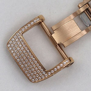 Exquisito Reloj de Pulsera con Diamantes, Esfera de Ónix Rojo, Marcadores Luminosos, Acero Inoxidable, Correa de Goma de Lujo Estilo Hip Hop de 20 mm, Alfombra Roja - Product Image 6