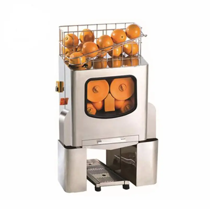 เครื่องทำน้ำผลไม้คั้นน้ำส้มเครื่องให้อาหารอัตโนมัติสำหรับใช้ในเชิงพาณิชย์