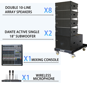 Sistema Audio Personalizzabile, Soluzione Professionale, Altoparlante Line Array Attivo a Due Vie con Doppio Woofer da 10 Pollici per <span class=keywords><strong>DJ</strong></span> e Performance sul Palco - Product Image 6