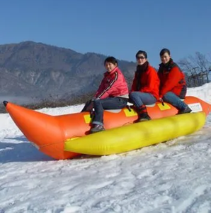 Wintersport Opblaasbare Bananenboot Sneeuw Sleepbare Skibuis Voor Kinderen En Volwassenen - Product Image 4