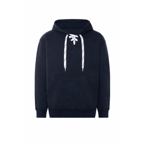 Sweat-shirt à capuche unisexe style jersey rayé en polaire, idéal pour le hockey et les jours de match, pour afficher l'esprit d'équipe - Product Image 2