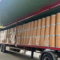 Seau en carton de cuir de vachette recyclable et écologique, grand diamètre, en carton kraft, fibre, hermétique, antirouille pour