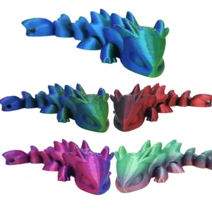 3D Printed <b>PLA</b> Dragon Spine Toy Model Creative Movable Animal Dinosaur Ornament Unisex for Children 7-12 Months Original - Product Image 5
