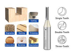 आर्डेन काम उपकरण 3 बांसुरी टीसीटी सीधे मिलिंग कटर उपकरण <span class=keywords><strong>1</strong></span>/2 शंक राउटर सीधे बिट - Product Image 6