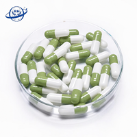 Capsules vides de gélatine de haute qualité, vert clair, blanc, taille 00 0, capsules de gel saines