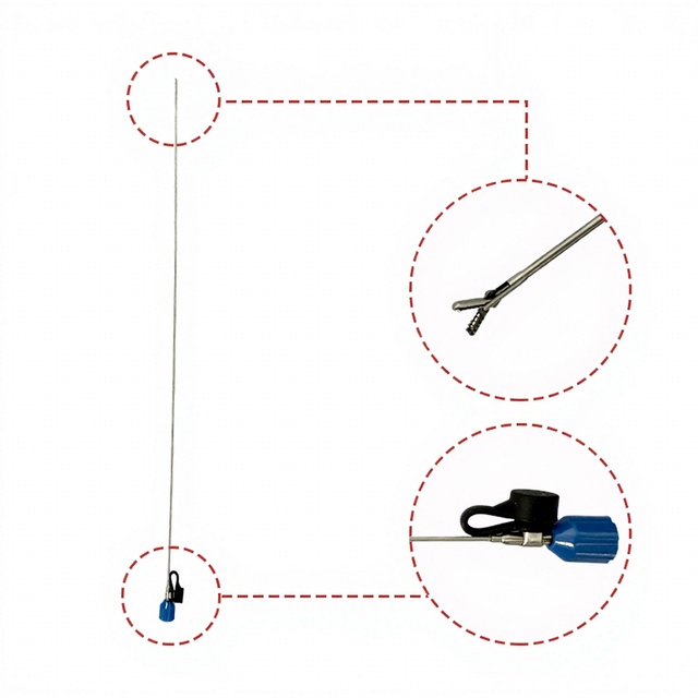 Hysteroscopy Set Rigid Endoscope Hysteroscope 2.9mm 30 Degree With 16 Fr Lockable Working Sheath 5 Fr Forceps