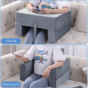 Du Babo Memory Foam Ottoman With <b>Storage</b> Home <b>Stool</b> And Reading Pillow Multifunctional Fabric Cushion - Product Image 3