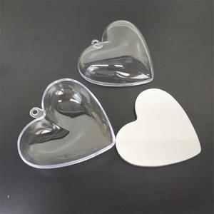 ลูกบอลพลาสติกสีใสรูปหัวใจสำหรับตกแต่งต้นคริสต์มาส - Product Image 4