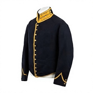 Chaqueta Civil de Lana 100% para Hombre, Color Azul Oscuro, Reproducción Histórica, Talla Grande, Estilo Urbano - Product Image 4