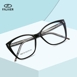 Montura de Gafas Tr90 Estilo Ojo de Gato de 53 mm, Anti Luz Azul, Montura Completa para Mujer, Estilo Europeo Retro, Monturas Ópticas - Product Image 4