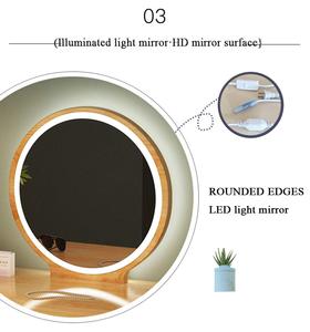 Bàn trang điểm, bàn cạnh giường ngủ có gương chỉnh độ sáng - Product Image 4