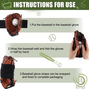 야구 소프트볼 미트 장갑 스트랩 빠른 침입 유연한 이전 포켓 셰이퍼 후크 루프 스트랩을위한 탄성 랩 밴드 - Product Image 4
