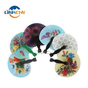 Custom Printed Paper Abanico Wood Plastic <b>Folding</b> Portable <b>Hand</b> <b>Fan</b> - Product Image 5