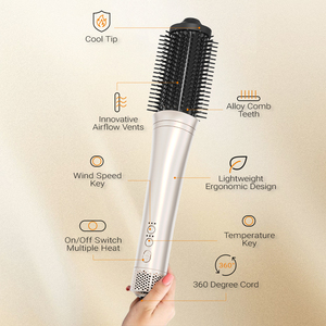 Sèche-cheveux <span class=keywords><strong>brosse</strong></span> Turbo Speed 110000 tr/min, styler professionnel, <span class=keywords><strong>brosse</strong></span> à air chaud pour un coiffage rapide et un volume accru à la maison <span class=keywords><strong>ou</strong></span> au salon - Product Image 5