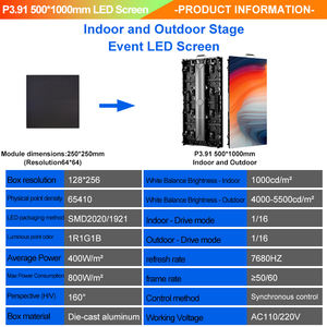Pantalla LED RED STAR Cinema P3.91 para Publicidad Exterior, IP65 a Prueba de Agua, Montaje Rápido, 25000 Nits, para Escenarios de DJ y Fiestas - Product Image 2