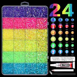 ชุดเครื่องประดับตกแต่ง<span class=keywords><strong>เล็บ</strong></span>แบบกล่อง 24-28 ชิ้น ลายการ์ตูนเรียบง่าย สไตล์ DIY ประดับมุก เรซิ่น และเพชรทรงกลม สำหรับตกแต่ง<span class=keywords><strong>เล็บ</strong></span> - Product Image 6