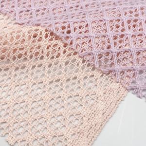 ชุดใหม่ผ้าโพลีเอสเตอร์ + ผ้าฝ้าย25% ถักแบบกลวงปักลายงาช้างย้อมสีธรรมดาน้ำหนักปานกลาง75% งานแต่งงาน - Product Image 4