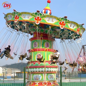 Fornitura Diretta dalla Fabbrica: Sedie Volanti a 24 Posti con Luci LED e Teste Oscillanti, <span class=keywords><strong>Altalena</strong></span> Fluida per Parchi Divertimento e Giostre da Luna Park - Product Image 4