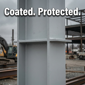 Pintura protectora a base de agua con revestimiento acrílico de acero resistente a la intemperie y anticorrosión para estructuras metálicas de construcción, vigas en H. - Product Image 3