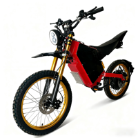 Nueva Bicicleta Eléctrica HCBK Stealth Bomber de 22000W 75AH de Larga Distancia, Motor sin Escobillas QS de 496 Nm de Torque, Batería de 72V, Todoterreno, Montaña