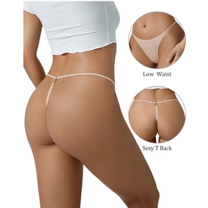 Quần lót nữ bán chạy nhất kiểu Tanga, cạp thấp, liền mạch, thoáng khí, có dây lưng, kiểu dáng đơn giản, dây mỏng, mặc hàng ngày - Product Image 2
