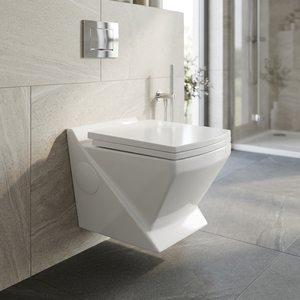 Toilette murale en céramique toilette murale toilette intégrée salle de bain toilette à chasse d'eau - Product Image 4