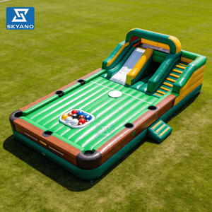 Un château gonflable géant inspiré d'une table de billard, un château gonflable de billard pour le divertissement et le jeu - Product Image 6