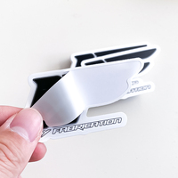 Impression résistante aux UV Vinyle blanc durable Pvc Autocollants découpés étanches Autocollants personnalisés avec logo