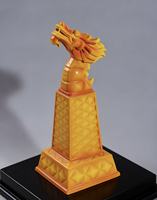 Statue de dragon en céramique artistique contemporaine personnalisable avec motif animal pour la décoration de la maison