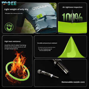 צמיג פנימי TPU קל משקל במיוחד לאופני הרים עם שסתום מתכת נתיק של SeeMore, צמיג TPU לאופני הרים עם שסתום צרפתי - Product Image 3