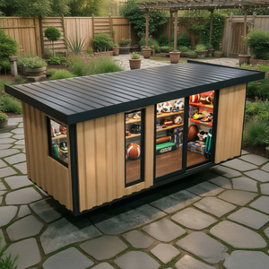 Cabina Prefabbricata per <span class=keywords><strong>Hobby</strong></span> e Giardino, Spazio Multiuso per Artigianato, Musica e Progetti Fai-da-Te, Facile da Montare, Struttura Resistente - Product Image 3