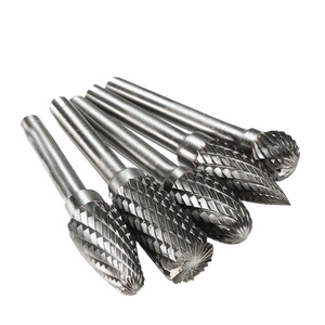 Của nhà sản xuất 6.35mm/6mm/1/4 \ "Shank rắn Khoan Quay Burr Carbide Bộ mũi khoan cho vườn cắt OEM tùy biến hỗ trợ - Product Image 5