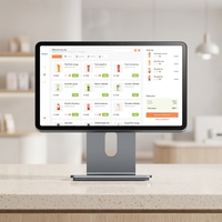 Terminal POS Layar Sentuh 12 Inci Desain Baru, Sistem POS Tablet Android
