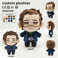 Fabricant de jouets en peluche personnalisés : Lunettes de dessin animé, Personnage d'anime, Ours réaliste, Poulpe en peluche, Marionnettes, Porte-clés en peluche, Vente en gros