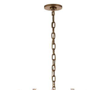 Lámpara Colgante de Cristal y Latón con LED para Sala de Estar, Comedor, Hotel, 110V - Product Image 3
