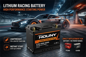 Batería de Arranque de Litio de 12V Grupo 48 H6, 1500CCA LiFePO4, Ligera, Reemplazo OEM para <span class=keywords><strong>BMW</strong></span>, Audi, Mercedes, 80Ah, 100Ah, 120Ah - Product Image 2
