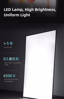 Tableau lumineux super fin à écran brillant, cadre en aluminium à coins arrondis, boîte à lumière en verre, prix d'usine le plus bas