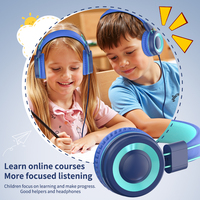 GUIDERAY G2 Casque filaire supra-auriculaire avec microphone, interfaces 3,5 mm et Type-C, étanche IPX-4, cordon de 1,2 m pour enfants