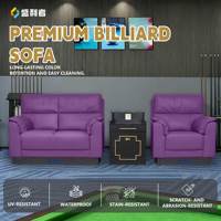 Ensemble de canapés de billard haut de gamme, chaise de billard confortable en cuir PU pour club de billard