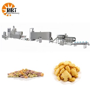 Sbuffando doppio estrusore a vite soffiato Snack cibo Snack grano aromatizzato per fare macchina <span class=keywords><strong>produzione</strong></span> sbuffante linea di trasformazione Snack - Product Image 2